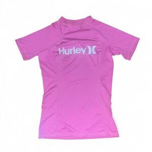 Hurley Women's Pink Rash Guard SZ M